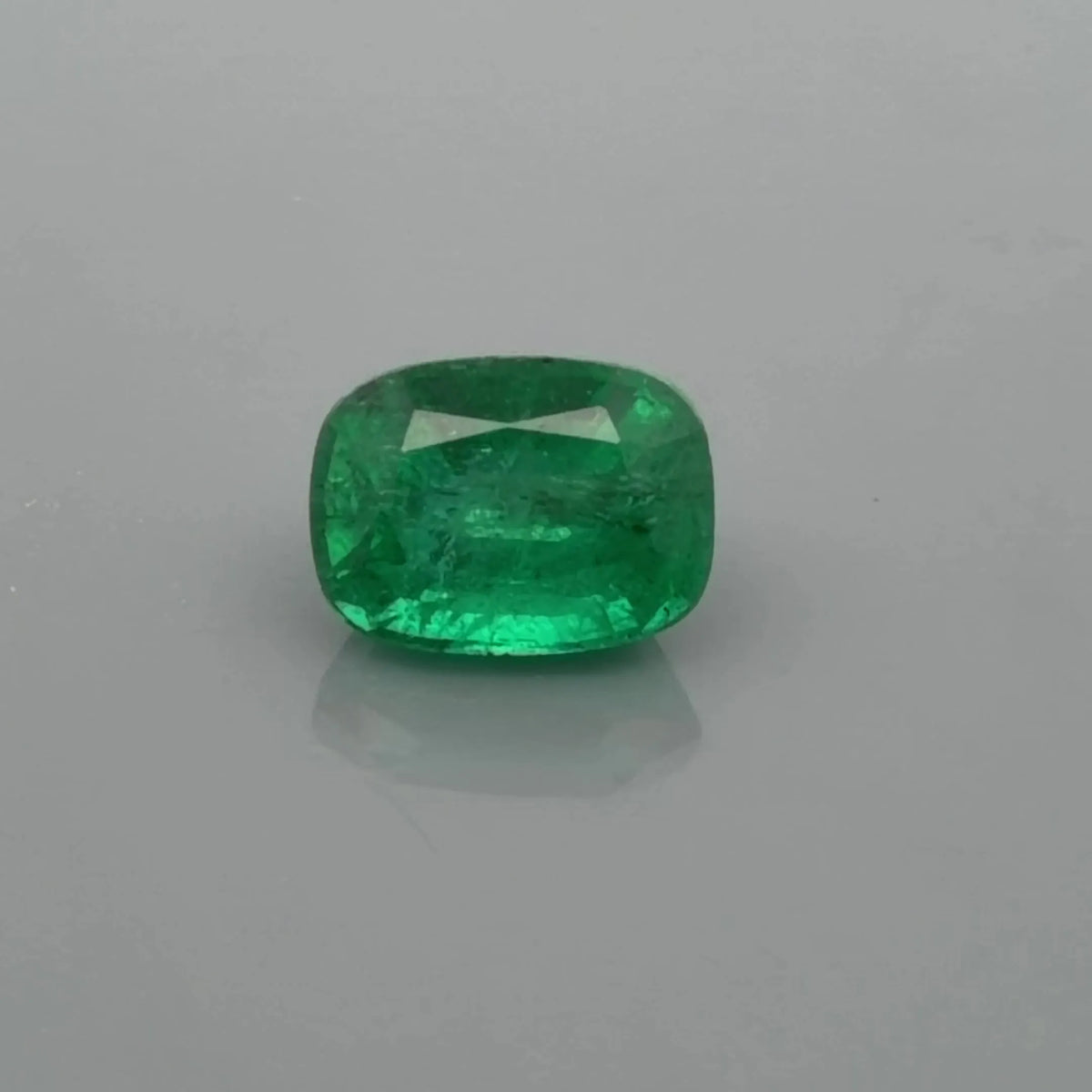 2.30ct Cushion Natural Emerald (Colour Green, Clarity Slightly Included, Cut Faceted)