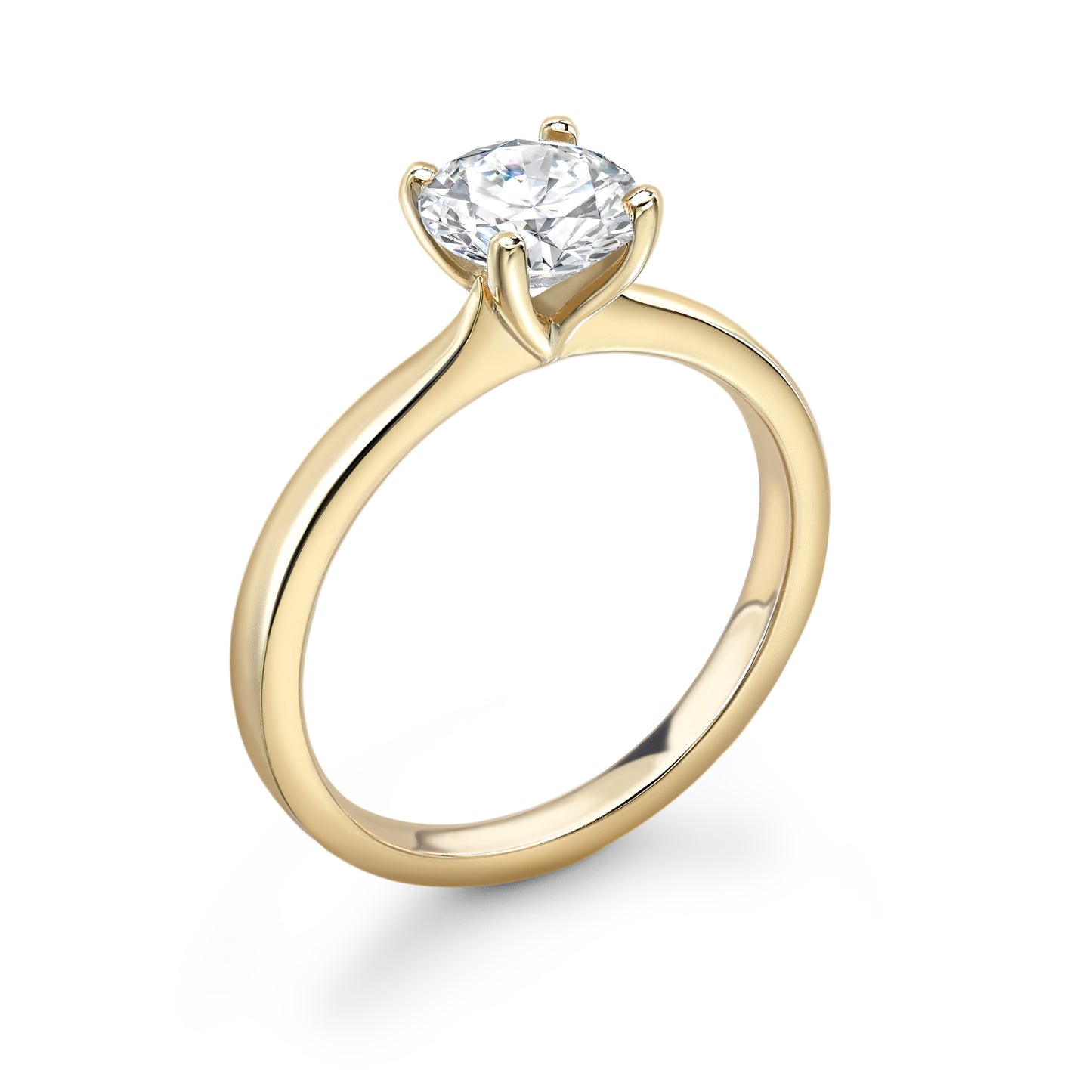 Round Brilliant 4 Claw Setting