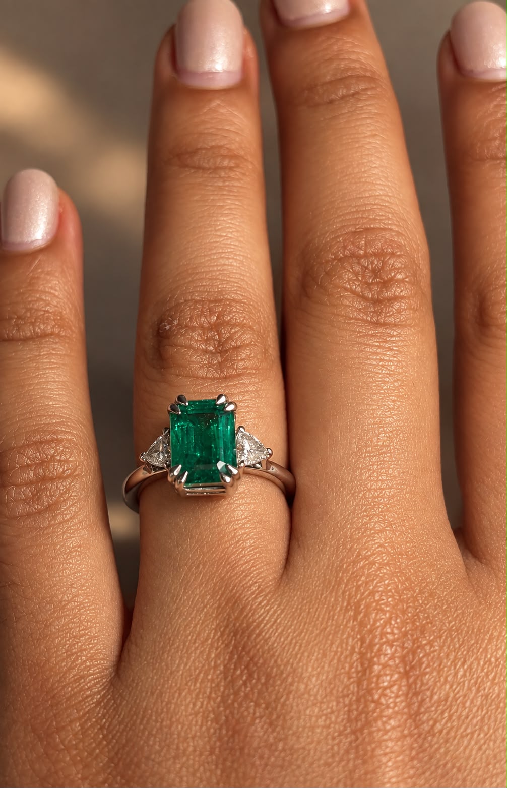 Emerald Trilogy Ring