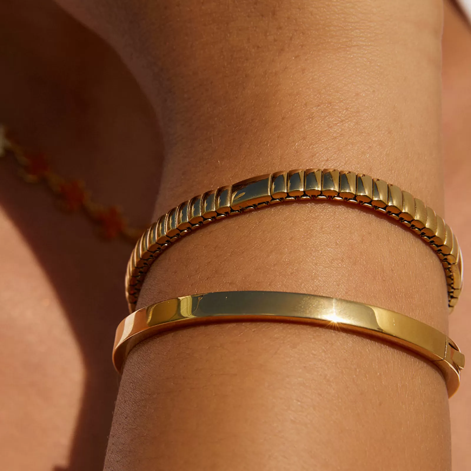 Arms Of Eve Gold | Beaded | Onyx Bracelet - Gold